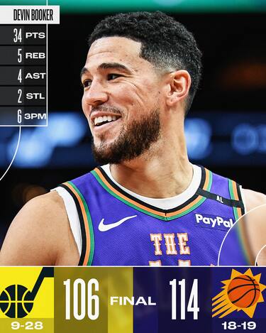 PHOENIX SUNS-UTAH JAZZ 114-106