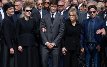 Paolo Berlusconi, Eleonora Berlusconi, Barbara Berlusconi, Luigi Berlusconi, Marina Berlusconi and Pier Silvio Berlusconi participates in the state funeral of the politician and entrepreneur Silvio Berlusconi in the Cathedral. Milan (Italy), June 14th, 2023 (Photo by Matteo Rossetti/Archivio Matteo Rossetti/Mondadori Portfolio via Getty Images)