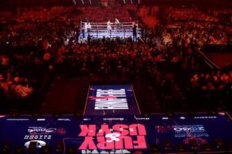 epa11351904 A general view during the Tyson Fury vs Oleksandr Usyk title bout for Undisputed Heavyweight Champion in Riyadh, Saudi Arabia, 18 May 2024.  EPA/ALI HAIDER