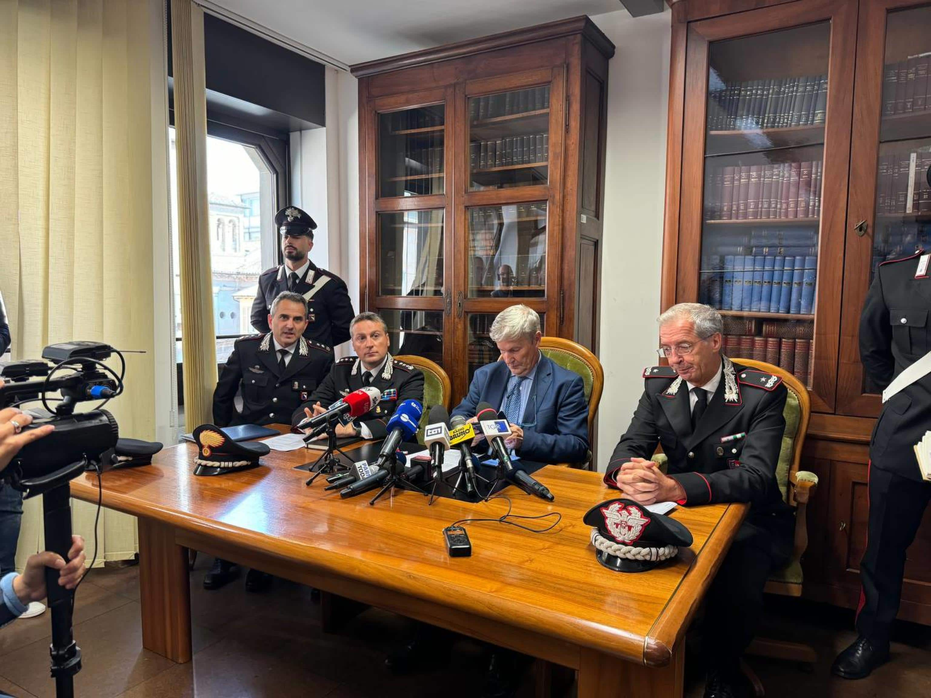 La conferenza stampa della Procura di Parma sulla vicenda di Chiara Petrolini, la 22enne accusata di aver ucciso due neonati dopo averli partoriti in casa, Parma, 20 settembre 2024. ANSA / LUCA AMEDEO BIZZARRI