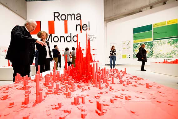 Installation view Roma nel mondo,  MAXXI. Ph MUSA