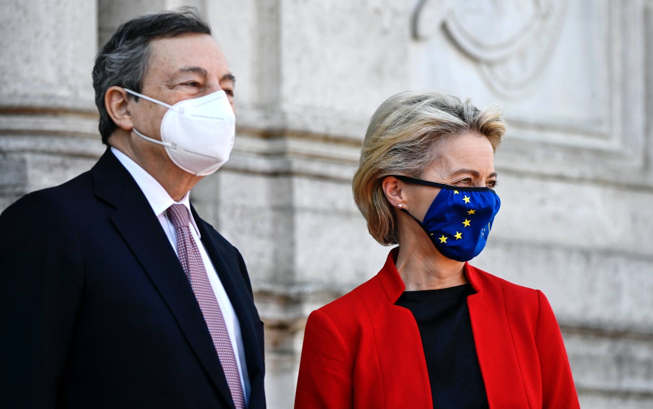 Mario Draghi e Ursula von der Leyen al Global Health Summit a Roma Mario Draghi e Ursula von der Leyen al Global Health Summit a Roma