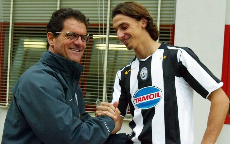 Capello e Ibrahimovic assieme alla Juventus dal 2004 al 2006