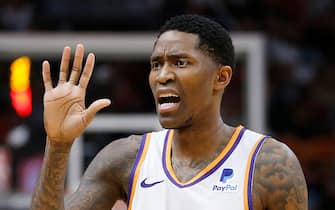 MIAMI, FLORIDA - FEBRUARY 25:  Jamal Crawford #11 of the Phoenix Suns in action against the Miami Heat during the second half at American Airlines Arena on February 25, 2019 in Miami, Florida. NOTE TO USER: User expressly acknowledges and agrees that, by downloading and or using this photograph, User is consenting to the terms and conditions of the Getty Images License Agreement. (Photo by Michael Reaves/Getty Images)