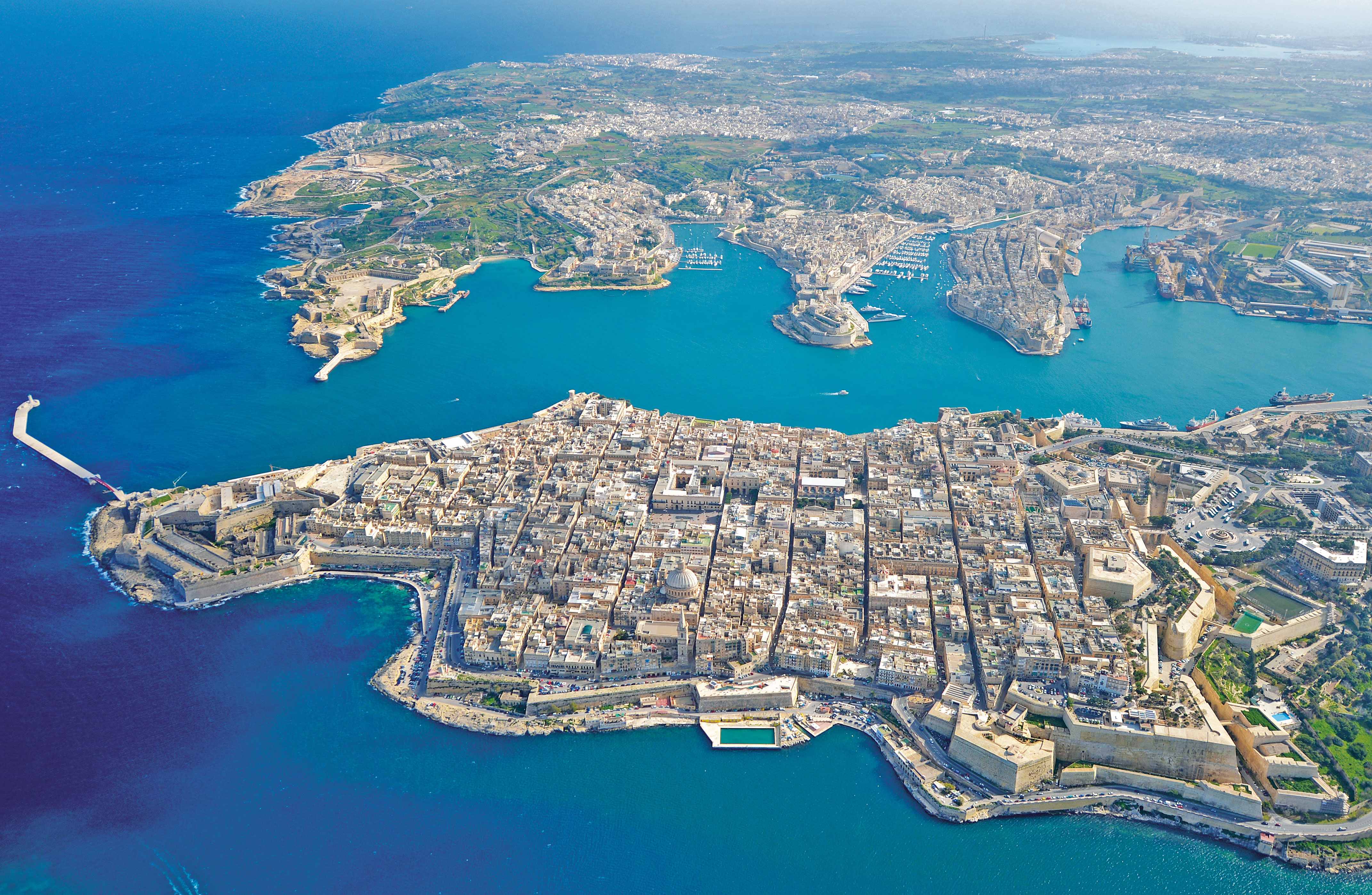 malta dall'alto