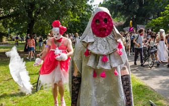 Milano. Marcia Marciona Non Tras Biciclettata in Occasione del Global gay Pride 2020