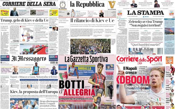 Le prime pagine dei quotidiani di oggi 10 agosto: la rassegna stampa di Sky TG24 Le prime pagine dei quotidiani di oggi 10 agosto: la rassegna stampa di Sky TG24