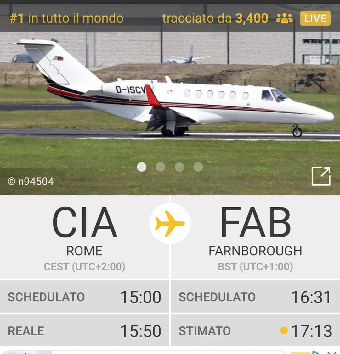 Foto volo privato Roma