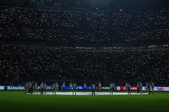 A general view inside the stadium during UEFA Champions League 2022/23 Group Stage - Group E football match between AC Milan and FC Red Bull Salzburg at Giuseppe Meazza Stadium, Milan, Italy on November 02, 2022