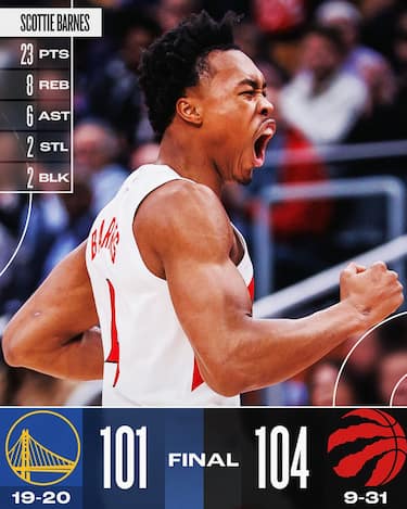 TORONTO RAPTORS-GOLDEN STATE WARRIORS 104-101