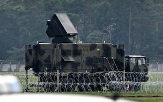 A MRI multi-function scanning radar vehicle of the Italian air defence system SAMP/T Mamba is seen during the visit of Slovakia's President and her Italian counterpart at Kuchyna Air Base, north of Bratislava, on April 19, 2023. - The US Patriot air defence system is replacing the Italian SAMP/T Mamba tactical system in the premises of the Kuchyna Air Base. The systems have been operated by up to 150 members of the armed forces of Italy. (Photo by Joe Klamar / AFP) (Photo by JOE KLAMAR/AFP via Getty Images)