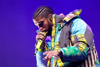 INDIO, CALIFORNIA - APRIL 14: Bad Bunny performs at the Coachella Stage during the 2023 Coachella Valley Music and Arts Festival on April 14, 2023 in Indio, California. (Photo by Frazer Harrison/Getty Images for Coachella)
