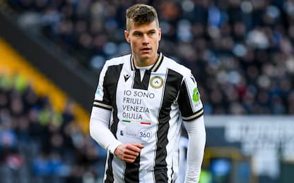 Udinese's Jaka Bijol portrait  during  Udinese Calcio vs Atalanta BC (portraits archive), Italian soccer Serie A match in Udine, Italy, January 11 2025
