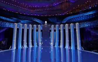 HAMBURG, GERMANY - DECEMBER 01: The main stage of the Elbphilharmonie is seen ahead of the UEFA EURO 2024 Final Tournament Draw at Elbphilharmonie on December 01, 2023 in Hamburg, Germany. (Photo by Lars Baron - UEFA/UEFA via Getty Images)