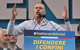 raduno lega pontida 2024 Massimiliano Romeo during traditional Lega party rally in Pontida (Bergamo), 6 October 2024.
ANSA/MICHELE MARAVIGLIA