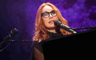 Tori Amos attends the Viktor&Rolf FlowerBomb Fragrance 10th Anniversary Party as part of Paris Fashion Week Haute Couture Fall/Winter 2015/2016 on July 8, 2015 in Paris, France./VULAURENT_2015_VU001279/Credit:LaurentVu/SIPA/1507090519