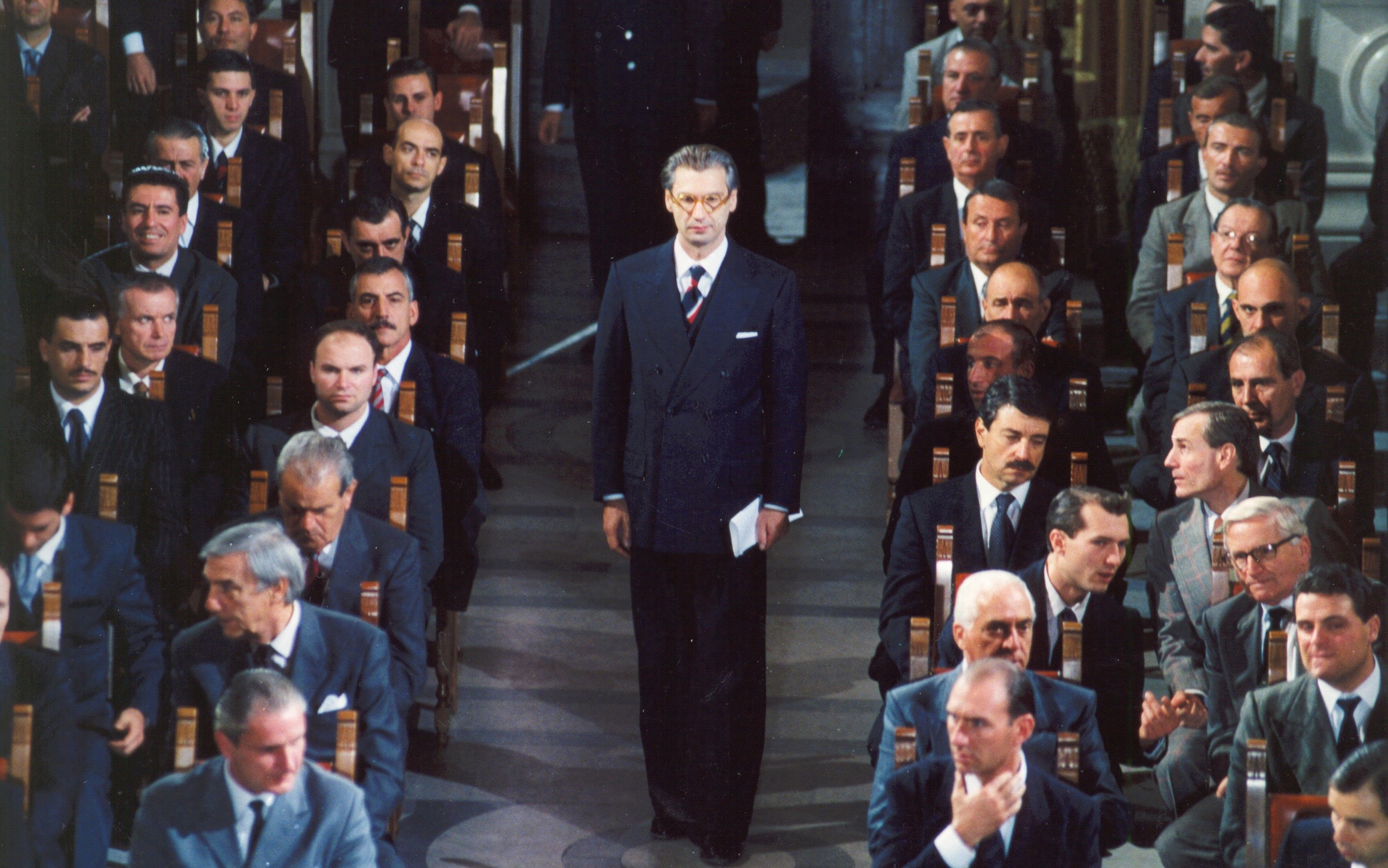 Una scena di De Gasperi - L'uomo della speranza