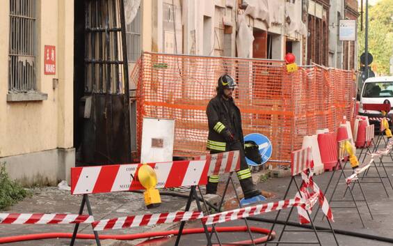 Incendio negozio 