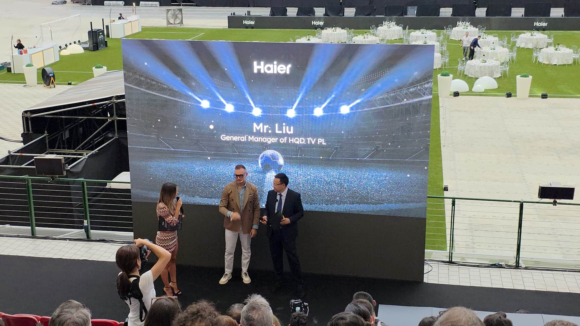 Presentazione Tv Haier a San Siro Presentazione Tv Haier a San Siro
