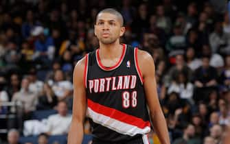 OAKLAND, CA - MARCH 30: Nicolas Batum #88 of the Portland Trail Blazers in a game against the Golden State Warriors on March 30, 2013 at Oracle Arena in Oakland, California. NOTE TO USER: User expressly acknowledges and agrees that, by downloading and or using this photograph, user is consenting to the terms and conditions of Getty Images License Agreement. Mandatory Copyright Notice: Copyright 2013 NBAE (Photo by Rocky Widner/NBAE via Getty Images)