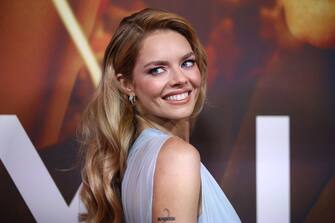 SYDNEY, AUSTRALIA - JANUARY 16: Samara Weaving   poses at the Babylon premiere at State Theatre on January 16, 2023 in Sydney, Australia. (Photo by Don Arnold/WireImage)