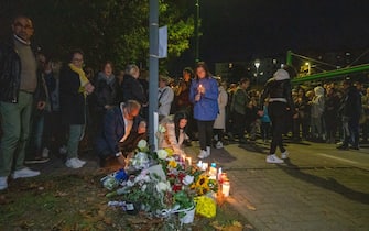 Fiaccolata in memoria di Manuel Mastrapasqua, accoltellato nella notte mentre tornava dal lavoro (MILANO - 2024-10-13, Massimo Alberico) p.s. la foto e' utilizzabile nel rispetto del contesto in cui e' stata scattata, e senza intento diffamatorio del decoro delle persone rappresentate