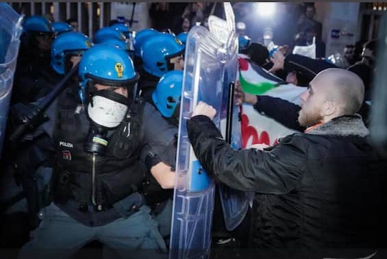G7, scontri al corteo degli antagonisti a Torino. Manifestanti respinti con gli idranti