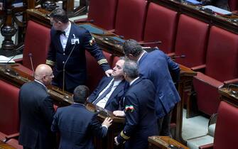 28/04/2023 Camera dei Deputati discussione e voto sul DEF nella foto Angelo Bonelli colto da malore in aula (ROMA - 2023-04-28, Stefano Carofei) p.s. la foto e' utilizzabile nel rispetto del contesto in cui e' stata scattata, e senza intento diffamatorio del decoro delle persone rappresentate