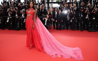 CANNES, FRANCE - MAY 20: Naomi Campbell attends the "Killers Of The Flower Moon" red carpet during the 76th annual Cannes film festival at Palais des Festivals on May 20, 2023 in Cannes, France. (Photo by Daniele Venturelli/WireImage)