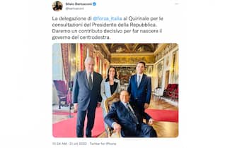 La delegazione di Forza Italia al Quirinale