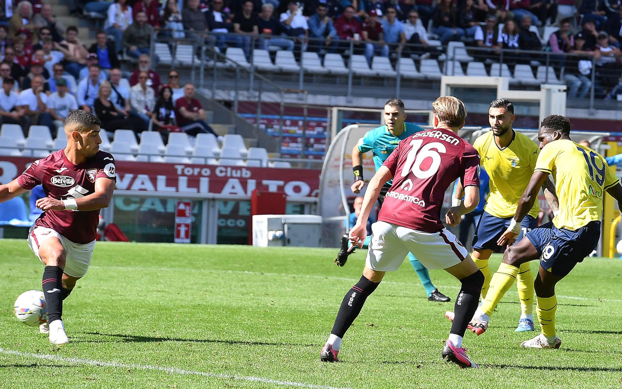 Guendouzi, Dia e Noslin: Toro-Lazio 2-3