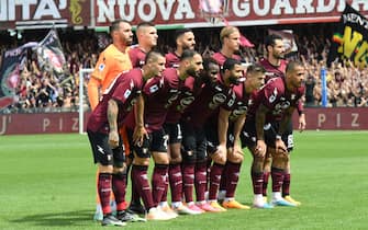 Salernitana’s players posing for the usual photo during the Italian Serie A soccer match US Salernitana vs AC Udinese at the Arechi stadium in Salerno, Italy, 27 May 2023.
ANSA/MASSIMO PICA
