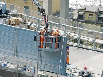 Ponte di Genova, ex Morandi, lavorazioni sulla elicoidale A7 di levante