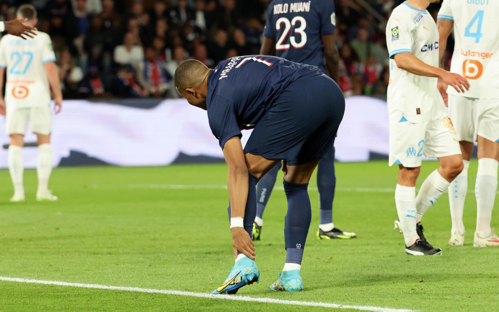 Mbappé dolorante alla caviglia