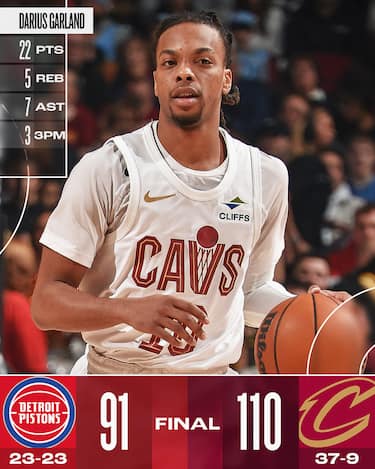 CLEVELAND CAVALIERS-DETROIT PISTONS 110-91
