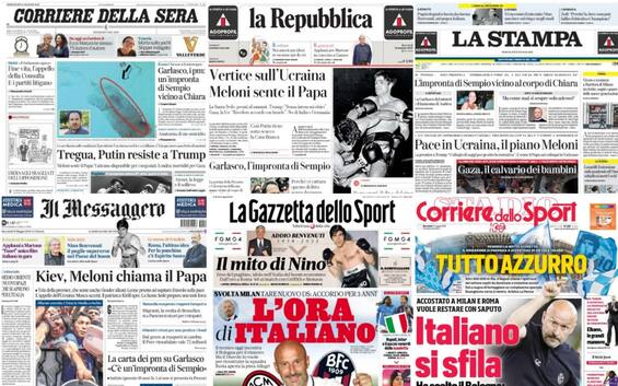 Le prime pagine dei quotidiani di oggi 21 maggio: la rassegna stampa Le prime pagine dei quotidiani di oggi 21 maggio: la rassegna stampa