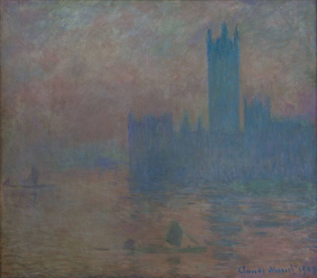 Claude Monet, Il parlamento di Londra, effetto nebbia, 1903, olio su tela, 81 x 92 cm. Le Havre, Musée d’Art Moderne André Malraux Donazione dell’artista, 1910 © MuMa Le Havre / David Fogel