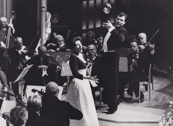 En concert avec Georges Prétre 1963 Copyright  Fonds de Dotation Maria Callas