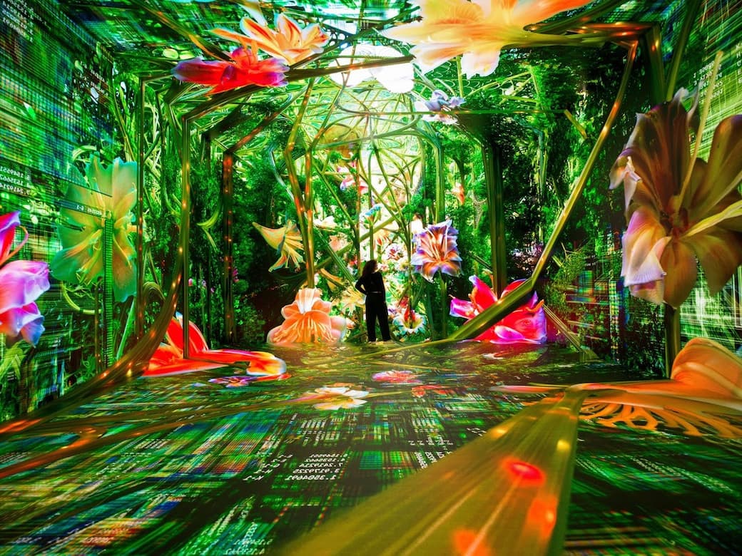 Installation view of Machine Dreams: Rainforest, DATALAND, Los Angeles, CA, June 20, 2026 – January 31, 2027 © 2026 Refik Anadol Studio on behalf of DATALAND, Photo: Refik Anadol Studio
