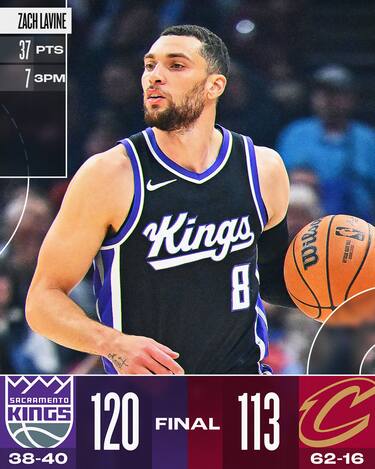 CLEVELAND CAVALIERS-SACRAMENTO KINGS 113-120