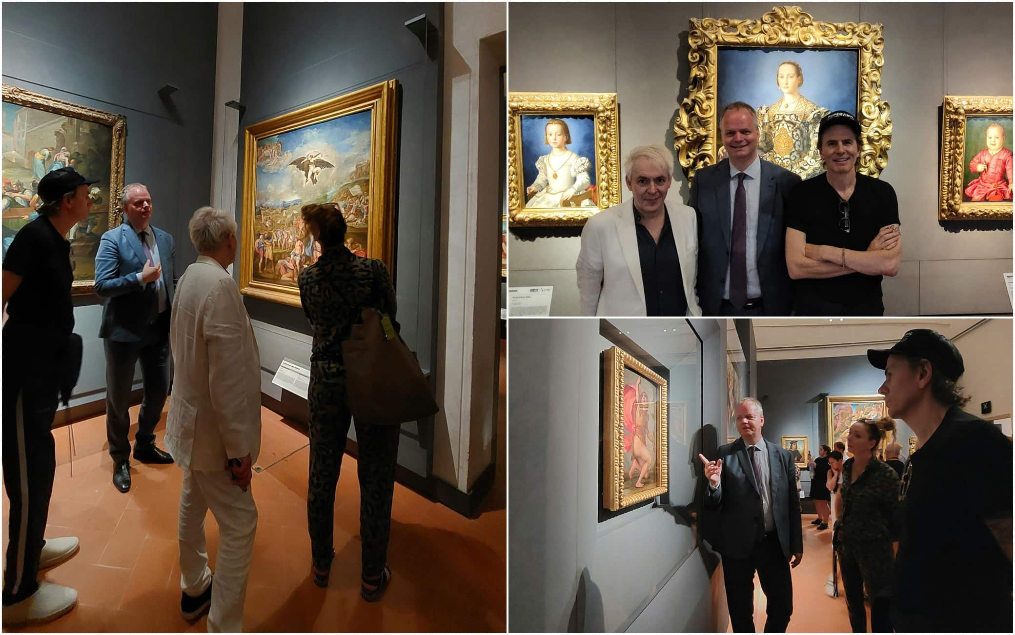 John Taylor e Nick Rhodes  agli Uffizi