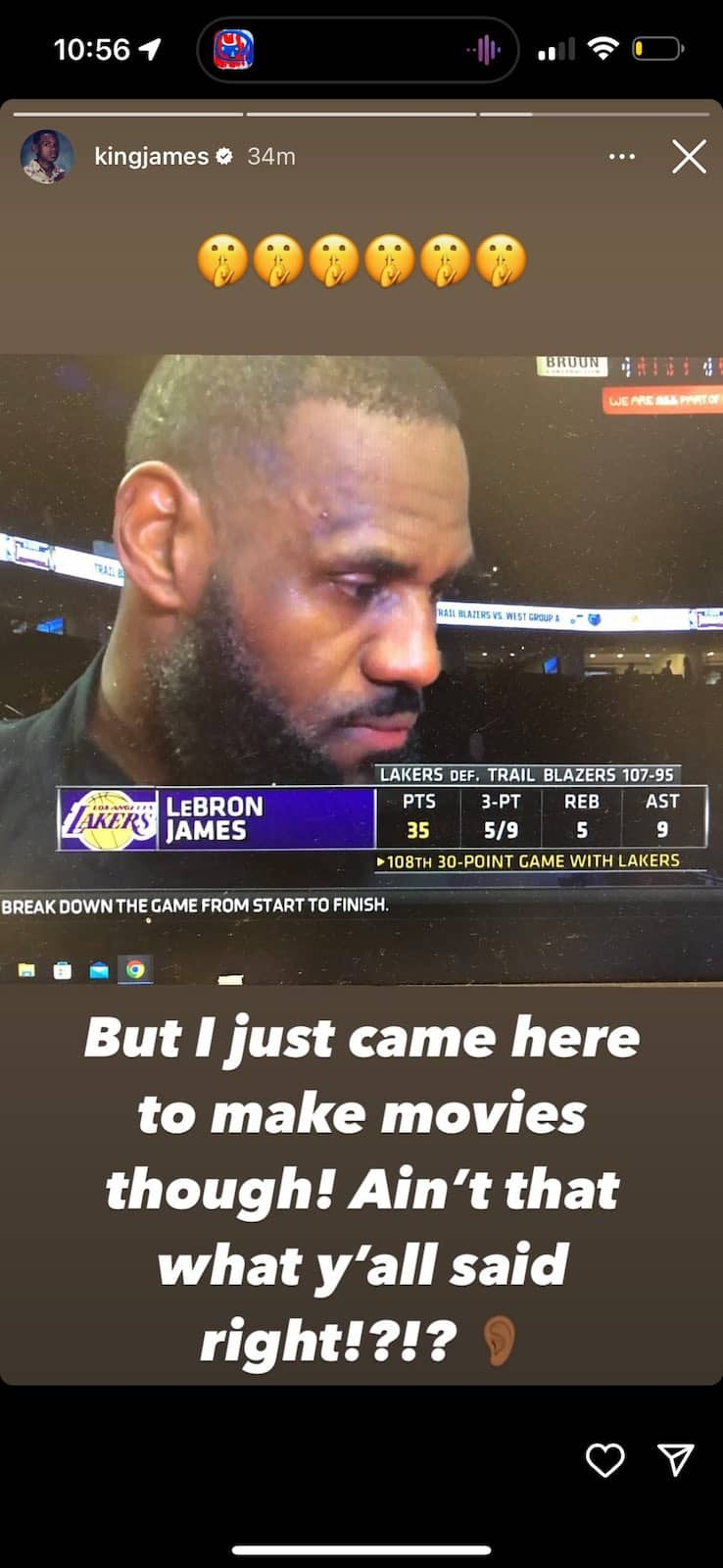 LBJ INSTAGRAM