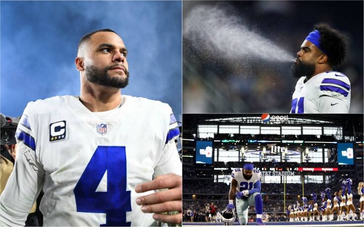 Dak Prescott (sinistra) e Zeke Elliott