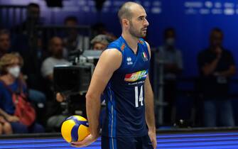 Gianluca Galassi (ITA)  during  Volleyball Nations League - Man - Italy vs Netherlands, Volleyball Intenationals in Bologna, Italy, July 20 2022