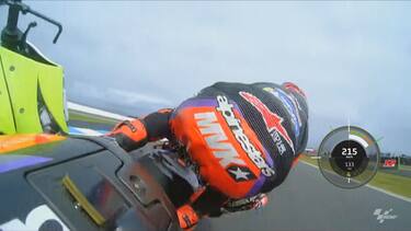 L'immagine dall'on board dello spagnolo