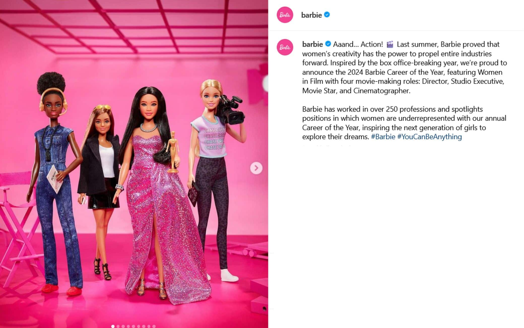 Barbie, da Mattel la collezione con la bambola regista ispirata al successo  di Gerwig