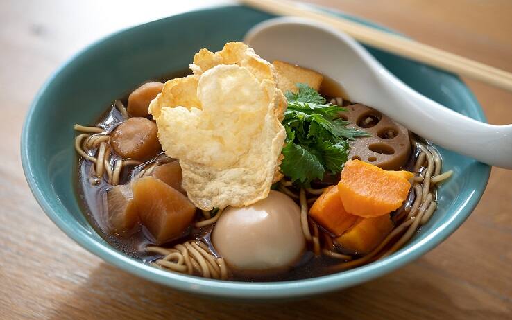 Zazà Ramen: Ramen vegetariano, (foto Stefano Mascolo Corbacio)