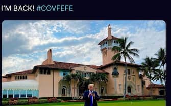 “I’M BACK! #COVFEFE” - Questo il primo post pubblicato dall'ex presidente Usa, Donald Trump, sulla sua app 'Truth Social', lanciata due mesi fa
