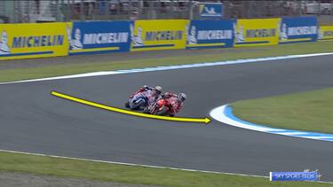 Curva 9, "Bestia" leggermente largo