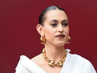 Milano, Milan Women's  Fashion Week: Spring /Summer 2025 - Sfilata di Gucci -  ospiti Nella foto: Gaia Gozzi